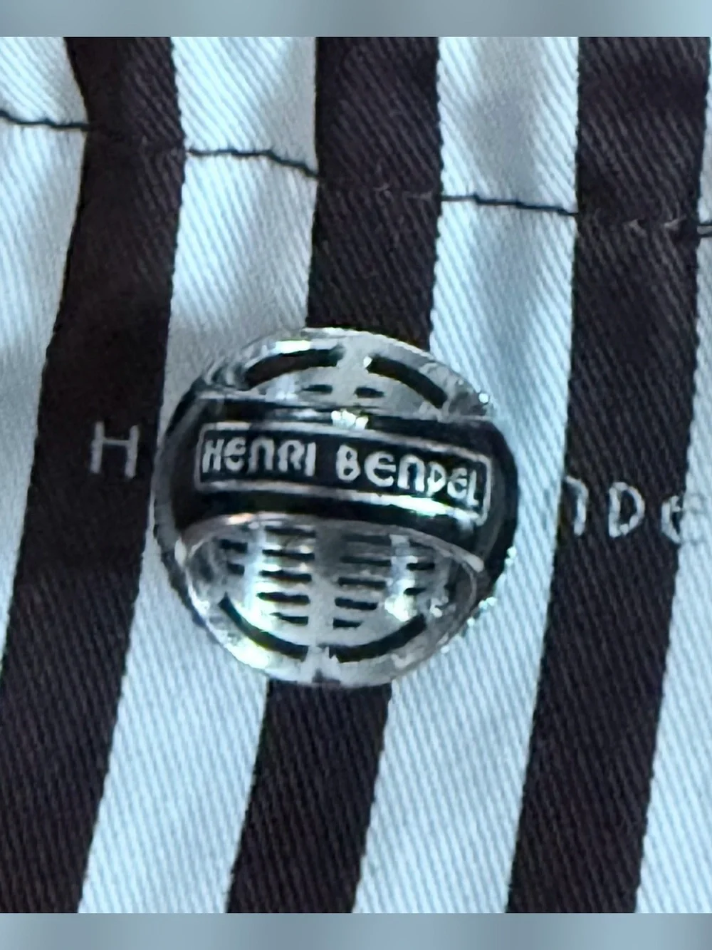 Henri Bendel Gunmetal Pave Dome Ring NWT sz 8